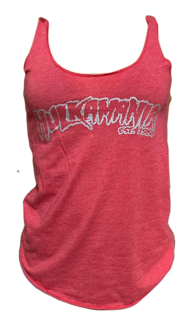 Hogan's Beach Shop Red Vintage Hulkamania Womens Tank 3 Hogan's Beach Shop Red Vintage Hulkamania Womens Tank