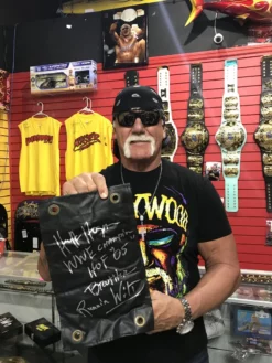 Hogan's Beach Shop Hulk Hogan Signed WWE Turnbuckle