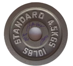 Hogan's Beach Shop Hulk Hogan Signed Personal 10lb Weight Lifting Plates