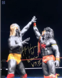 Hogan's Beach Shop AUTOGRAPHED POSTERS Hulk (signed) & Ultimate Warrior Poster 16X20