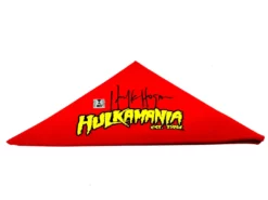 Hogan's Beach Shop Signed Hulkamania Bandana AUTOGRAPHED APPAREL