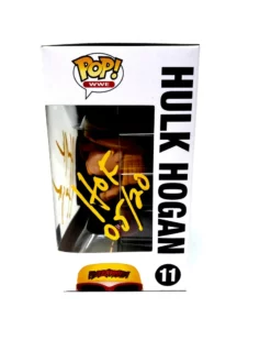Hogan's Beach Shop AUTOGRAPHED TOYS & FIGURES Hulk Hogan Signed Funko Pop! WWE Action Figure Hulkamania! YELLOW