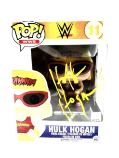Hogan's Beach Shop AUTOGRAPHED TOYS & FIGURES Hulk Hogan Signed Funko Pop! WWE Action Figure Hulkamania! YELLOW