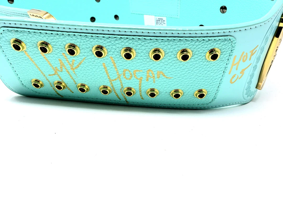 Hogan's Beach Shop WWE Replica Signed Blue Winged Eagle Championship Title Belt 5 Hogan's Beach Shop WWE Replica Signed Blue Winged Eagle Championship Title Belt