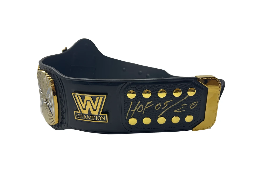 Hogan's Beach Shop AUTOGRAPHED TITLE BELTS WWE Winged Eagle Dual Plated Championship Replica Title Signed 4 Hogan's Beach Shop AUTOGRAPHED TITLE BELTS WWE Winged Eagle Dual Plated Championship Replica Title Signed