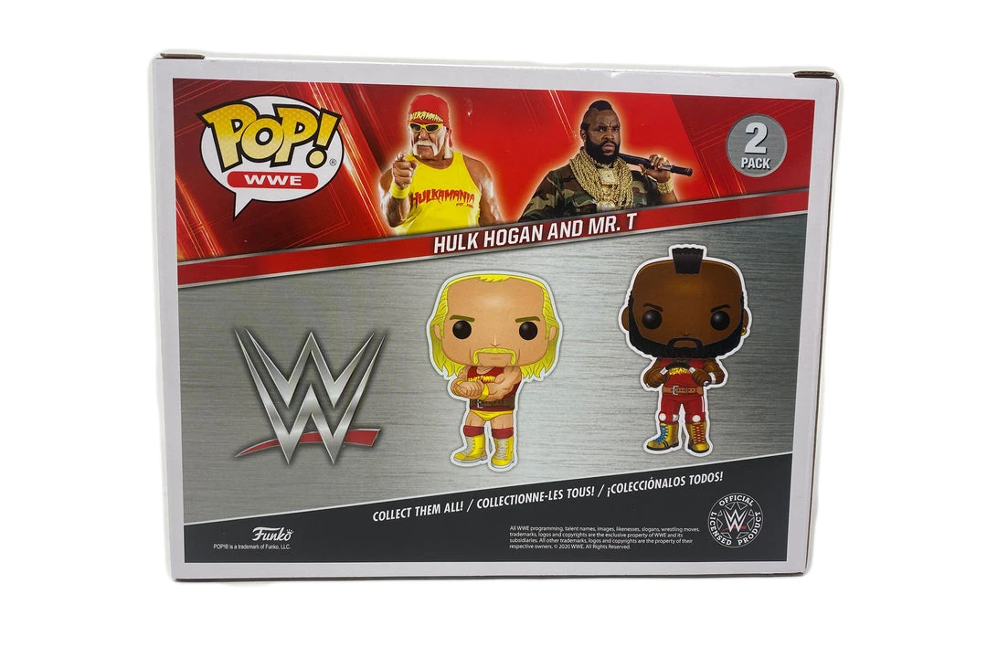 Hogan's Beach Shop Hulk Hogan & Mr. T, Hulkamania 2 Pack,Red Amazon Exclusive (51720) Signed Funko Pop! WWE - 5 Hogan's Beach Shop Hulk Hogan & Mr. T, Hulkamania 2 Pack,Red Amazon Exclusive (51720) Signed Funko Pop! WWE -