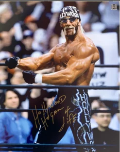 Hogan's Beach Shop AUTOGRAPHED POSTERS Hollywood Hogan Signed Poster 16X20
