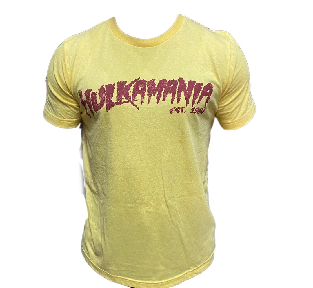 Hogan's Beach Shop CLOTHING Vintage Yellow Hulkamania Tee 2 Hogan's Beach Shop CLOTHING Vintage Yellow Hulkamania Tee