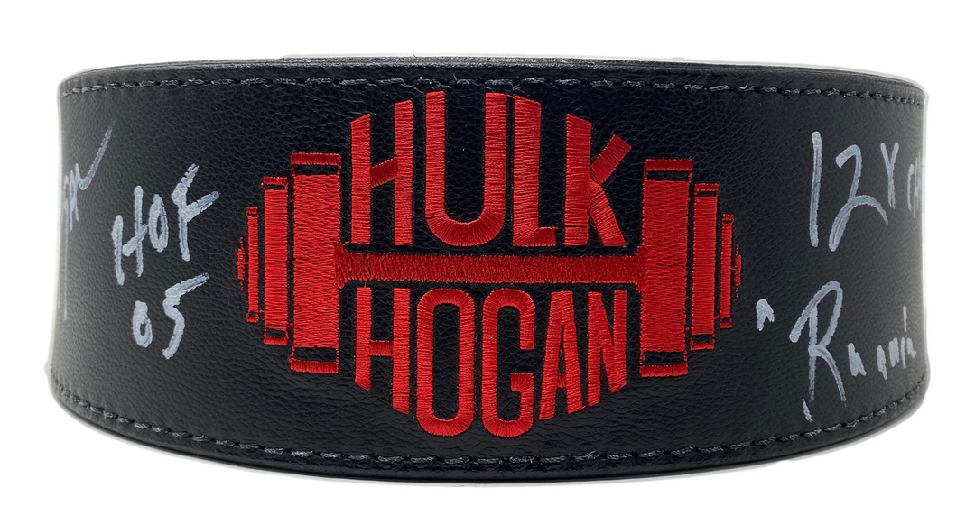 Hogan's Beach Shop Hulk Hogan Dumbell Weightbelt Signed 3 Hogan's Beach Shop Hulk Hogan Dumbell Weightbelt Signed