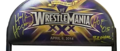 Hogan's Beach Shop AUTOGRAPHED MEDIA Wrestlemania 30 Hulk Hogan Signed Seat