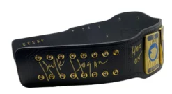 Hogan's Beach Shop AUTOGRAPHED TITLE BELTS WWE Black Intercontinental Championship Replica Title Belt 7 Hogan's Beach Shop AUTOGRAPHED TITLE BELTS WWE Black Intercontinental Championship Replica Title Belt