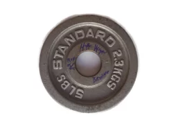 Hogan's Beach Shop Hulk Hogan Signed Personal 5lb Weight Lifting Plate