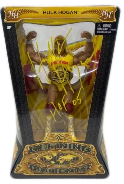 Hogan's Beach Shop AUTOGRAPHED TOYS & FIGURES Hulk Hogan Signed Defining Moments WWE Action Figure