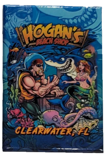Hogan's Beach Shop Dive Bar Flat Magnet SOUVENIRS 3 Hogan's Beach Shop Dive Bar Flat Magnet SOUVENIRS