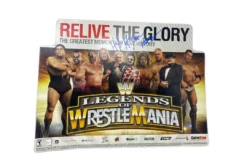 Hogan's Beach Shop AUTOGRAPHED MEDIA Legends Of Wrestlemania Poster "Hulks Vault" Signed