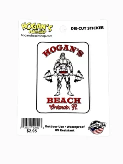 Hulk Hogan's Wrestling Shop SOUVENIRS Hogan's Gym Sticker