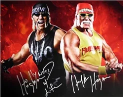 Hogan's Beach Shop AUTOGRAPHED POSTERS Hulk Hogan Signed Hollywood Face Off Poster