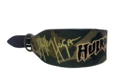 Hogan's Beach Shop Camo Hulkamania Weightbelt Signed (M) AUTOGRAPHED WEIGHT BELTS
