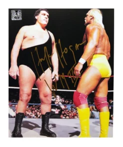 Hogan's Beach Shop Hulk Hogan Signed Hogan Vs Andre Photo