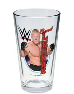 Hogan's Beach Shop Brock Lesnar WWE Pint Glass SOUVENIRS