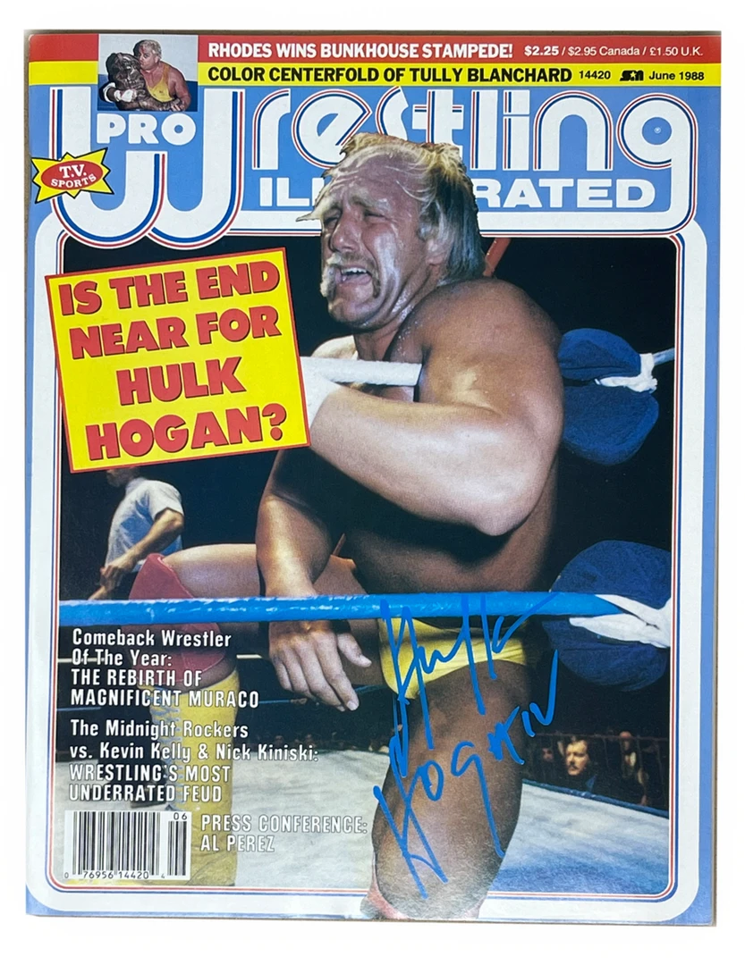 Hogan's Beach Shop Pro Wrestling Illustrated PWI Magazine June 1988 Hulk Hogan Tully Blanchard Autographed AUTOGRAPHED MEDIA 3 Hogan's Beach Shop Pro Wrestling Illustrated PWI Magazine June 1988 Hulk Hogan Tully Blanchard Autographed AUTOGRAPHED MEDIA