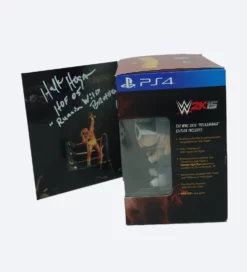 Hogan's Beach Shop WWE 2K15 PS4 Hollywood Hogan Pop Figure SIGNED