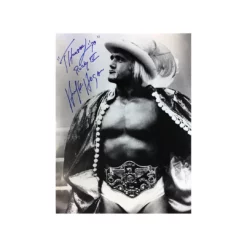 Hogan's Beach Shop Hulk Hogan Signed Thunderlips Black And White Photo AUTOGRAPHED PHOTOS