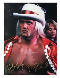 Hogan's Beach Shop Hulk Hogan Signed Thunderlips Hat And Cape Poster