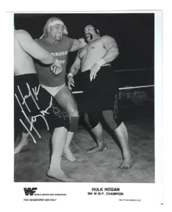 Hogan's Beach Shop Hulk Hogan Original 1984 Titan Sports Signed WWF 8x10 AUTOGRAPHED PHOTOS