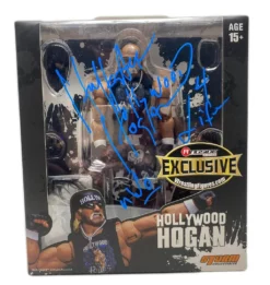 Hogan's Beach Shop Hollywood Hogan Storm Collectible Signed Figure W/ Signed 8x10
