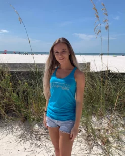 Hogan's Beach Shop Womens Blue Hulkamania TankTop 6 Hogan's Beach Shop Womens Blue Hulkamania TankTop