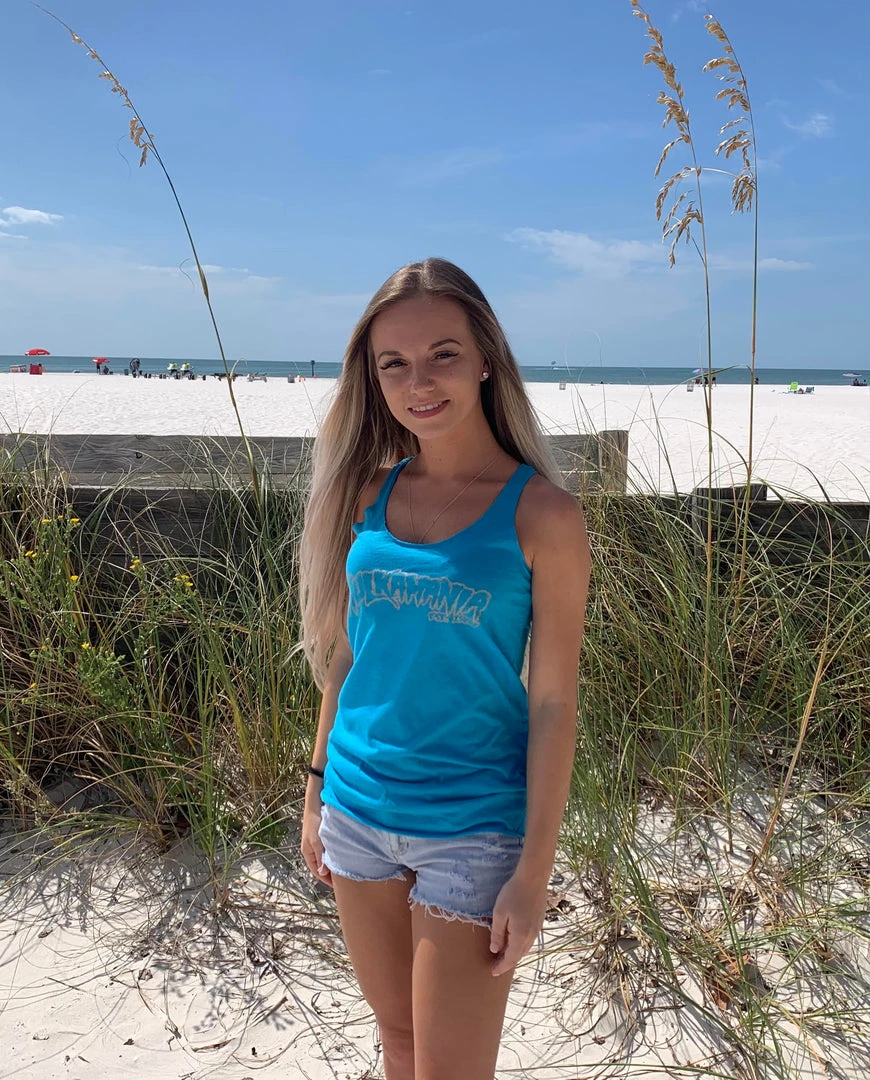 Hogan's Beach Shop Womens Blue Hulkamania TankTop 4 Hogan's Beach Shop Womens Blue Hulkamania TankTop