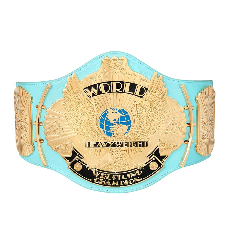 Hogan's Beach Shop WWE Replica Signed Blue Winged Eagle Championship Title Belt 3 Hogan's Beach Shop WWE Replica Signed Blue Winged Eagle Championship Title Belt
