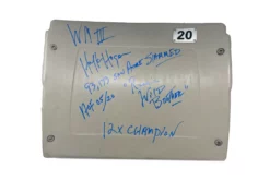 Hogan's Beach Shop Hulk Hogan Signed Wrestlemania III Pontiac Sliverdome Seat #20