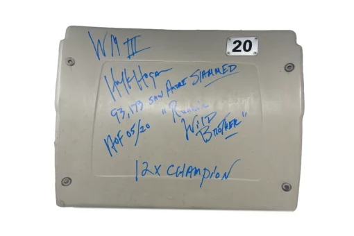 Hogan's Beach Shop Hulk Hogan Signed Wrestlemania III Pontiac Sliverdome Seat #20