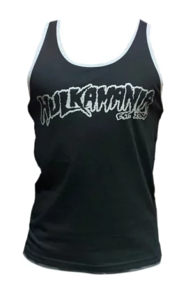 Hogan's Beach Shop Mens Tanktops Hulkamania Reflective Black Tank