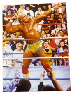 Hogan's Beach Shop Hulk Hogan Signed Bow & Arrow Poster