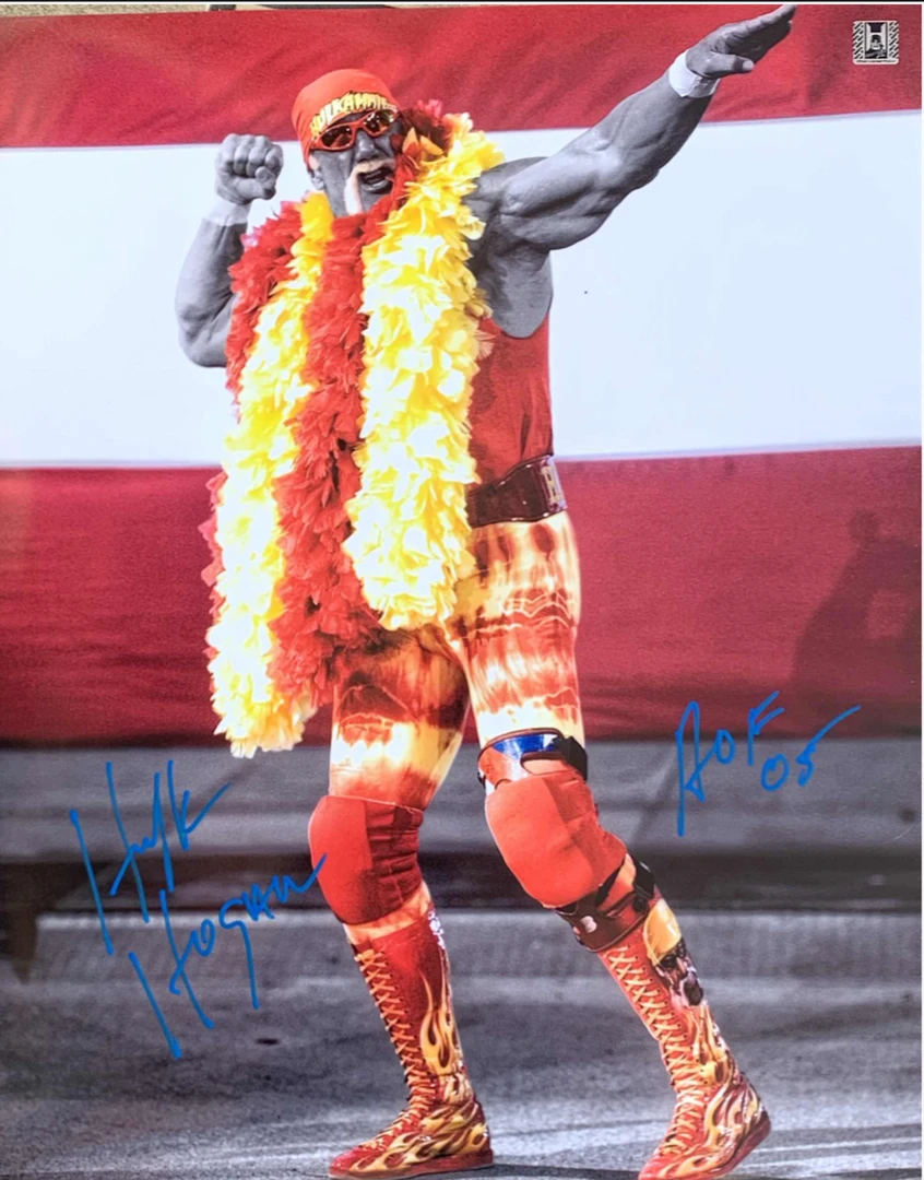 Hogan's Beach Shop Hulk Hogan Bow & Arrow Signed Poster 16X20 AUTOGRAPHED POSTERS 3 Hogan's Beach Shop Hulk Hogan Bow & Arrow Signed Poster 16X20 AUTOGRAPHED POSTERS