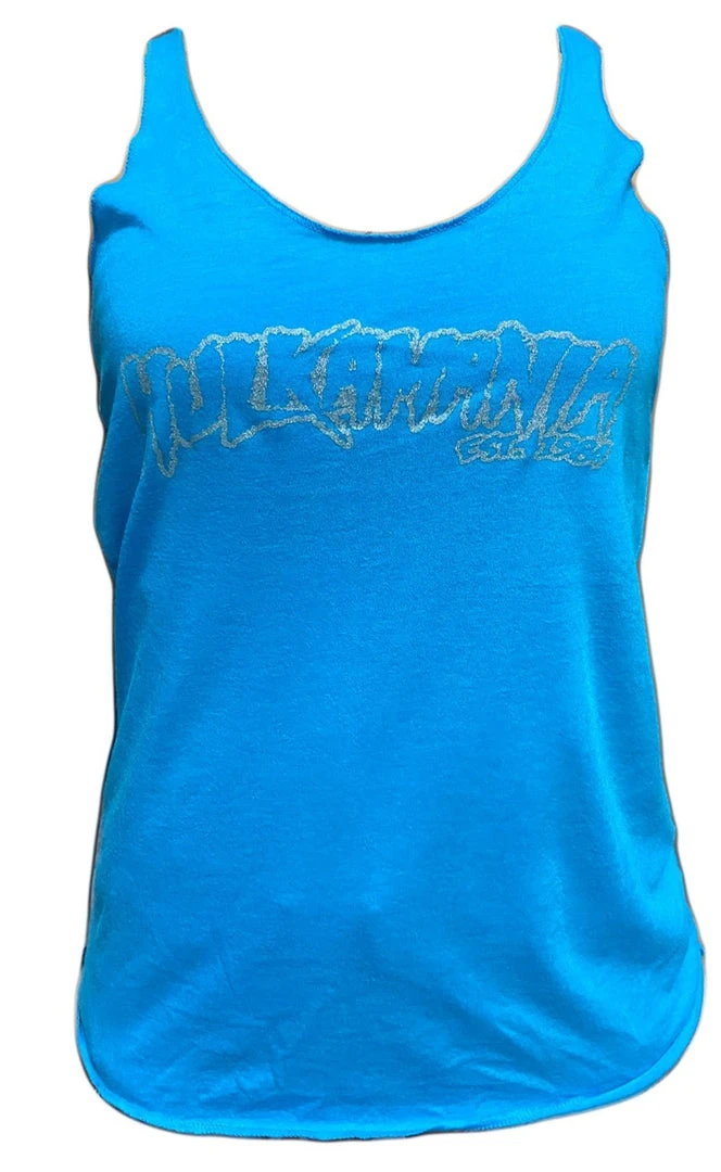 Hogan's Beach Shop Womens Blue Hulkamania TankTop 2 Hogan's Beach Shop Womens Blue Hulkamania TankTop