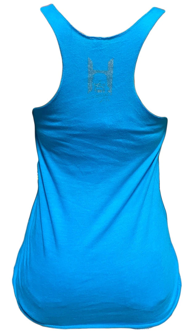 Hogan's Beach Shop Womens Blue Hulkamania TankTop 3 Hogan's Beach Shop Womens Blue Hulkamania TankTop