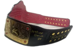 Hogan's Beach Shop WWE World Heavyweight Championship Replica Title Belt (2mm Version) Signed AUTOGRAPHED TITLE BELTS