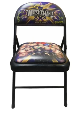 Hogan's Beach Shop AUTOGRAPHED MEDIA Wrestlemania 30 Hulk Hogan Signed Seat