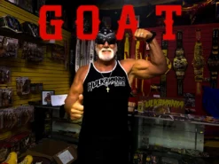 Hogan's Beach Shop Mens Tanktops Hulkamania Reflective Black Tank