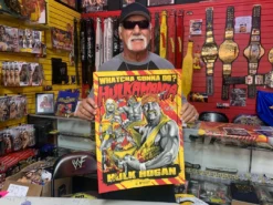 Hogan's Beach Shop Hulkamania Limited Edition Autographed Poster