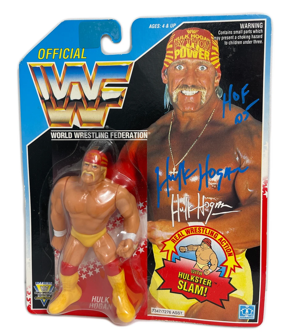 Hogan's Beach Shop Hasbro WWF Hulk Hogan 1992 Hulkster Slam Action Figure Signed AUTOGRAPHED TOYS & FIGURES 3 Hogan's Beach Shop Hasbro WWF Hulk Hogan 1992 Hulkster Slam Action Figure Signed AUTOGRAPHED TOYS & FIGURES