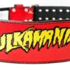 Hogan's Beach Shop Red Hulkamania Weight Belt Signed Or Unsigned 2 Hogan's Beach Shop Red Hulkamania Weight Belt Signed Or Unsigned