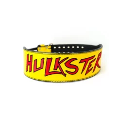 Hogan's Beach Shop Yellow Signed Hulkster Weight Belt AUTOGRAPHED WEIGHT BELTS
