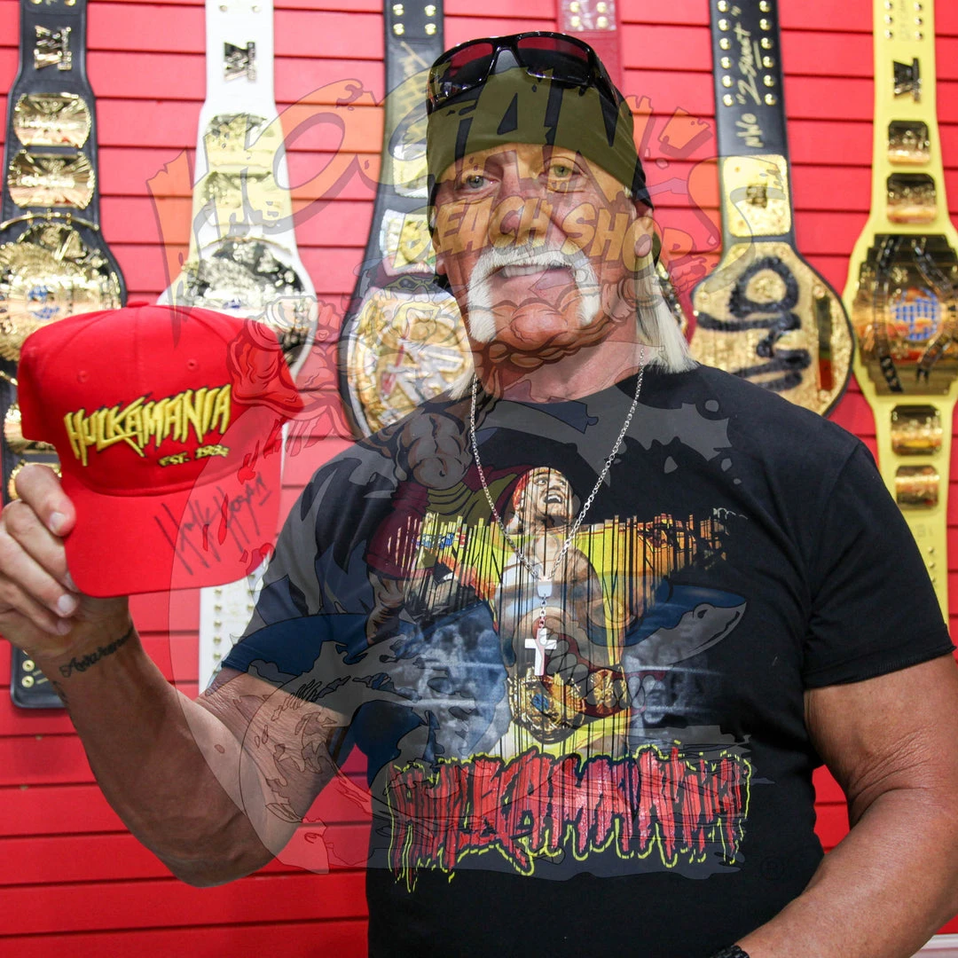Hogan's Beach Shop AUTOGRAPHED APPAREL Hulk Hogan Signed Hulkamania FlexFit Baseball Hat 6 Hogan's Beach Shop AUTOGRAPHED APPAREL Hulk Hogan Signed Hulkamania FlexFit Baseball Hat