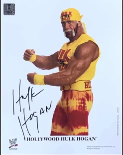 Hogan's Beach Shop AUTOGRAPHED MEDIA Hogan Posing WWE 8x10
