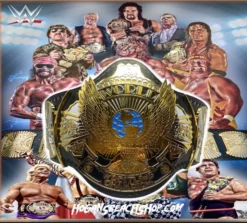 Hogan's Beach Shop AUTOGRAPHED TITLE BELTS WWE Winged Eagle Dual Plated Championship Replica Title Signed 8 Hogan's Beach Shop AUTOGRAPHED TITLE BELTS WWE Winged Eagle Dual Plated Championship Replica Title Signed